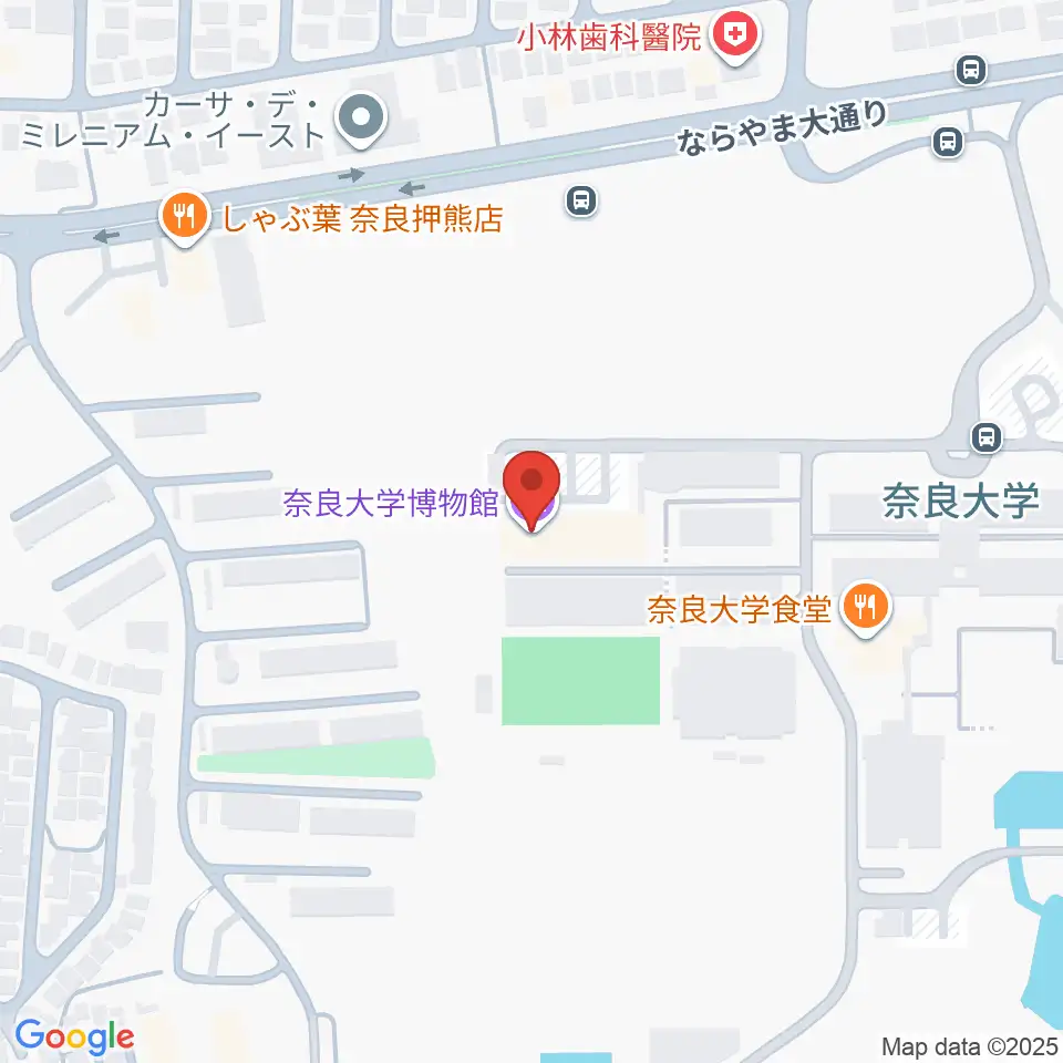 奈良大学博物館周辺のホテル一覧地図