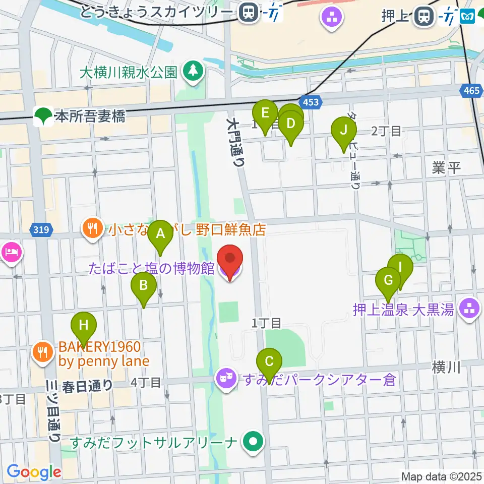 たばこと塩の博物館周辺のホテル一覧地図