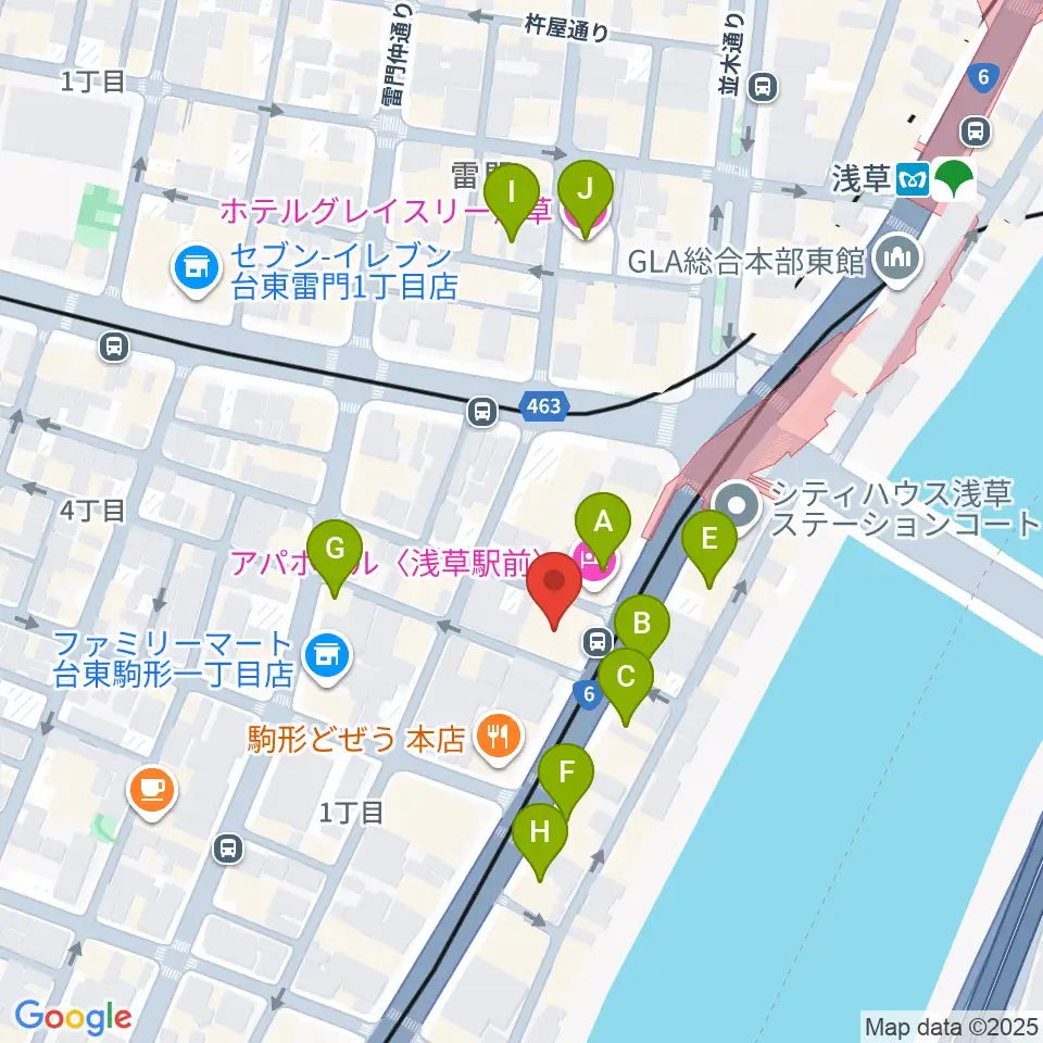 世界のカバン博物館周辺のホテル一覧地図