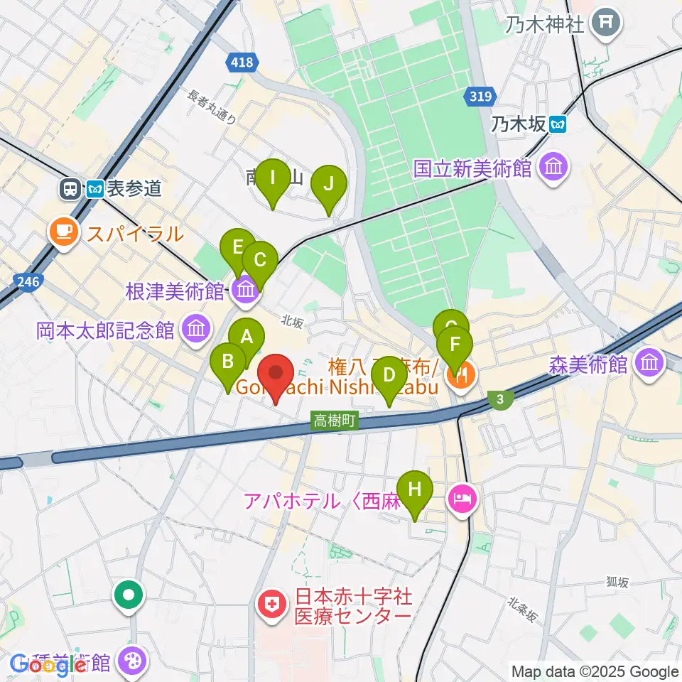 紅ミュージアム周辺のホテル一覧地図