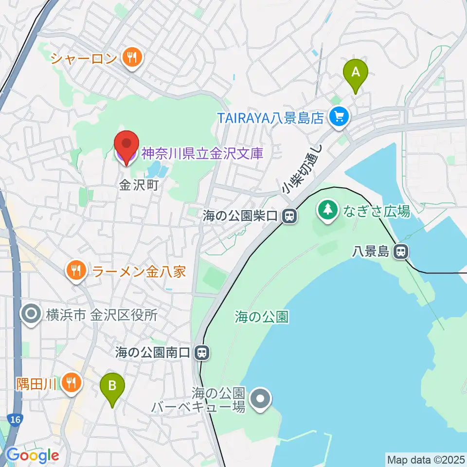 神奈川県立金沢文庫周辺のホテル一覧地図