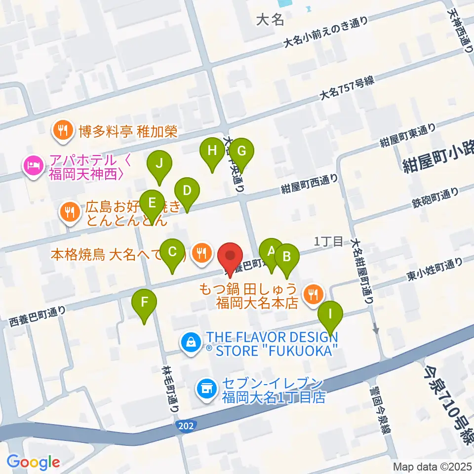 UNITEDLAB周辺のホテル一覧地図