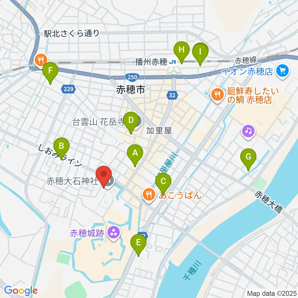 大石神社義士史料館周辺のホテル一覧地図