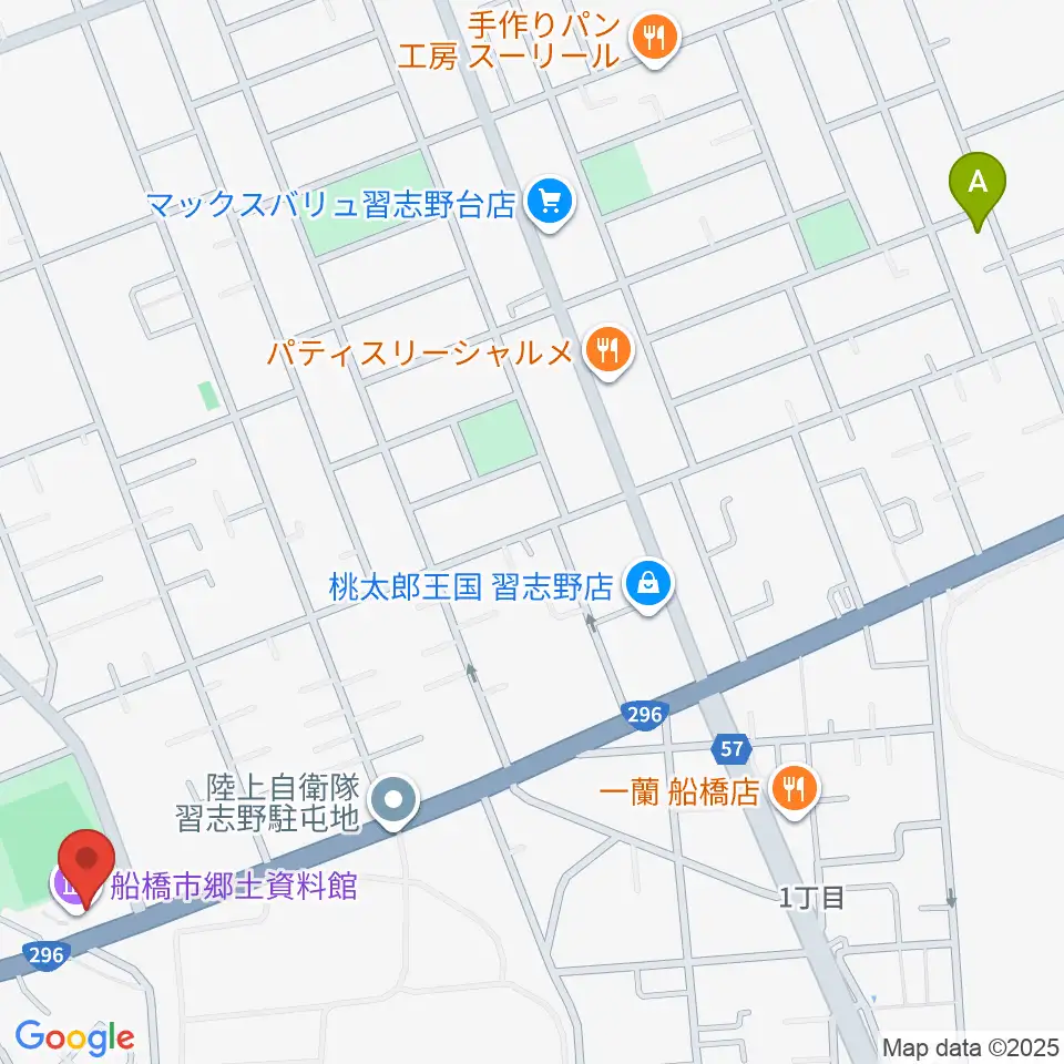 船橋市郷土資料館周辺のホテル一覧地図