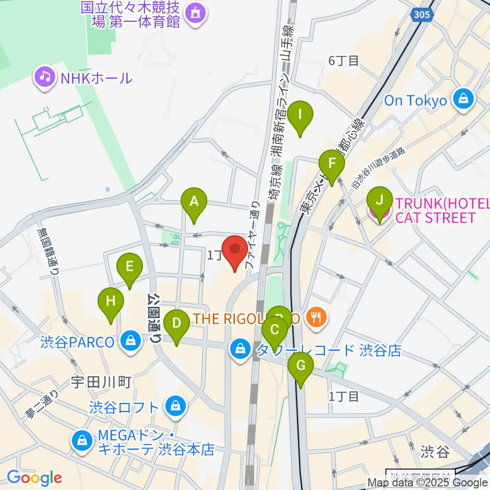 シダックスカルチャーホール周辺のホテル一覧地図