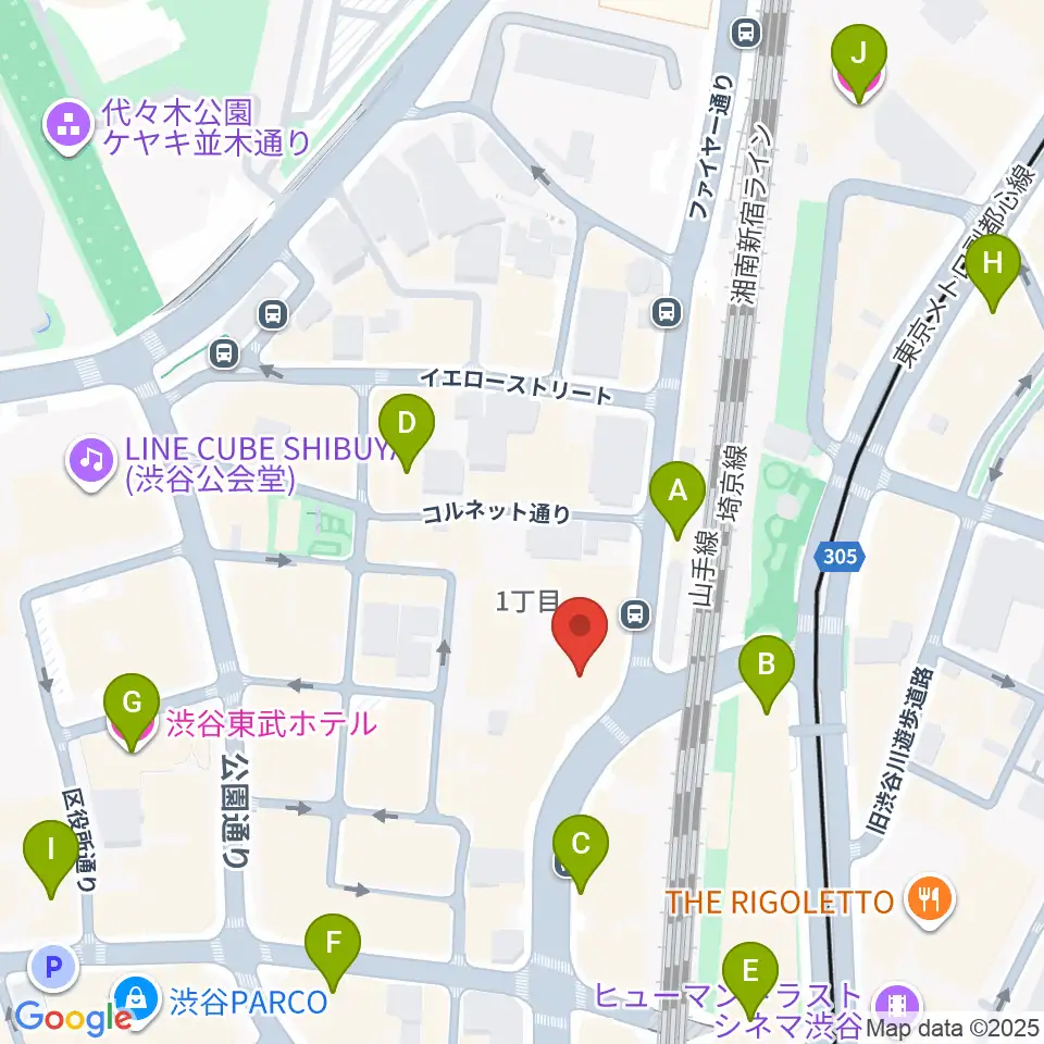 シダックスカルチャーホール周辺のホテル一覧地図