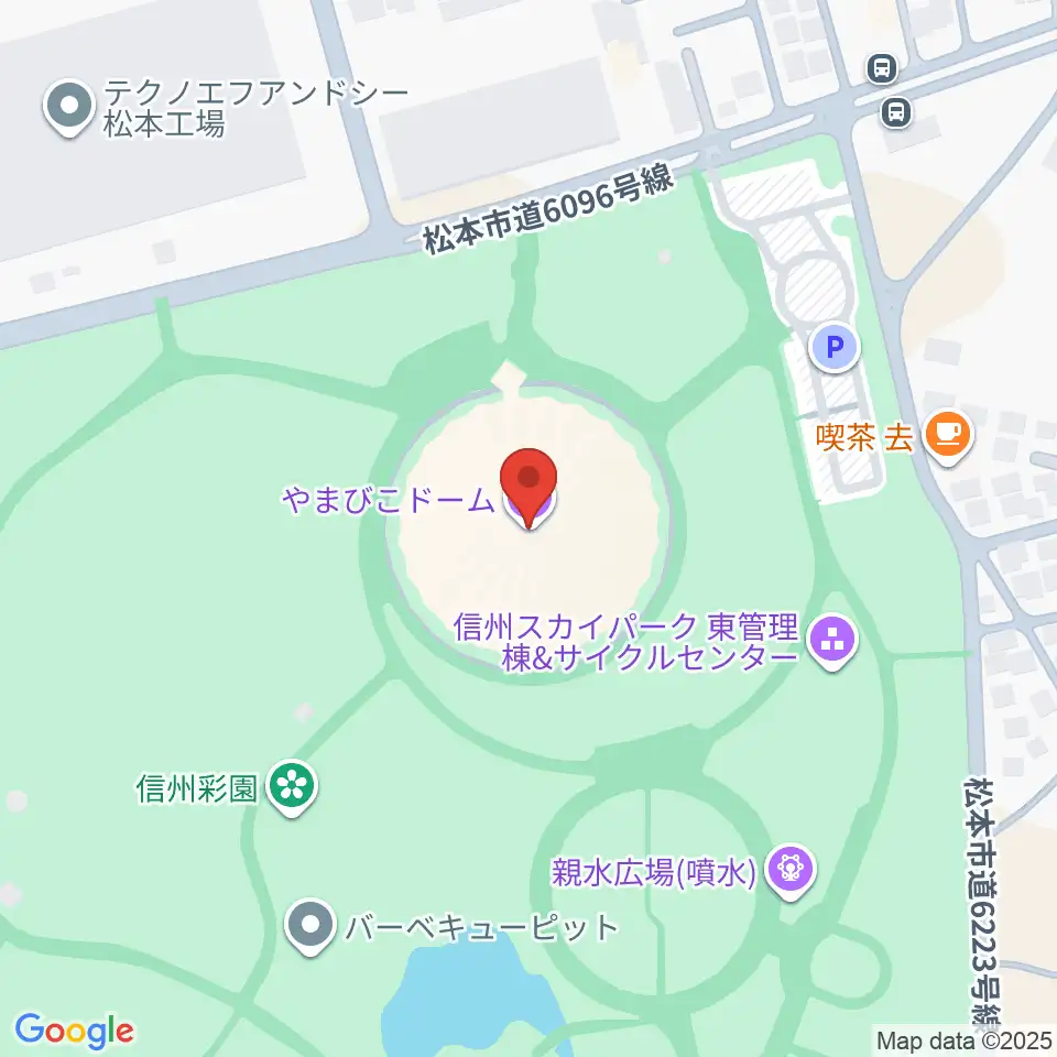 アイネットやまびこドーム周辺のホテル一覧地図