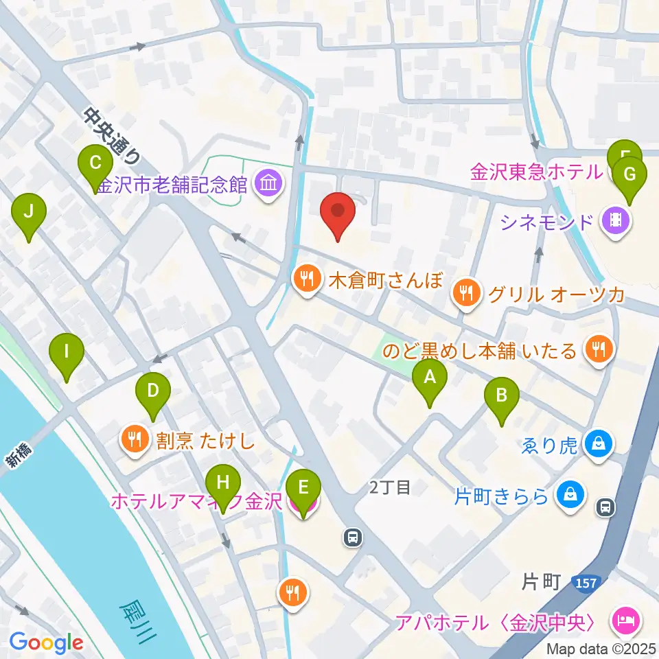 前田土佐守家資料館周辺のホテル一覧地図