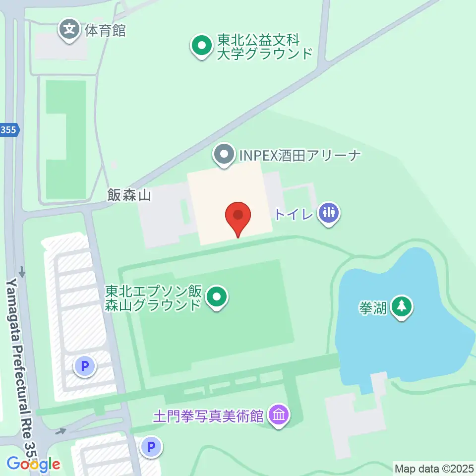 INPEX酒田アリーナ周辺のホテル一覧地図