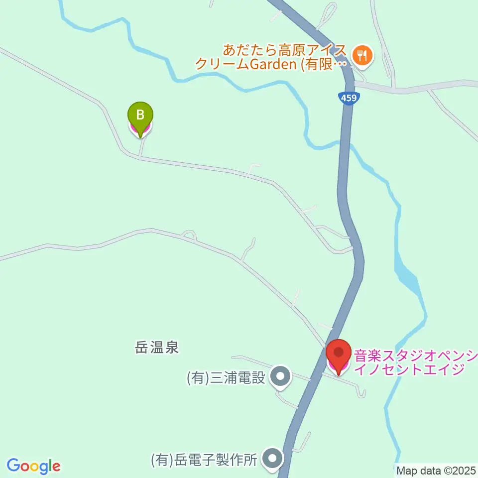 ペンションイノセントエイジ周辺のホテル一覧地図