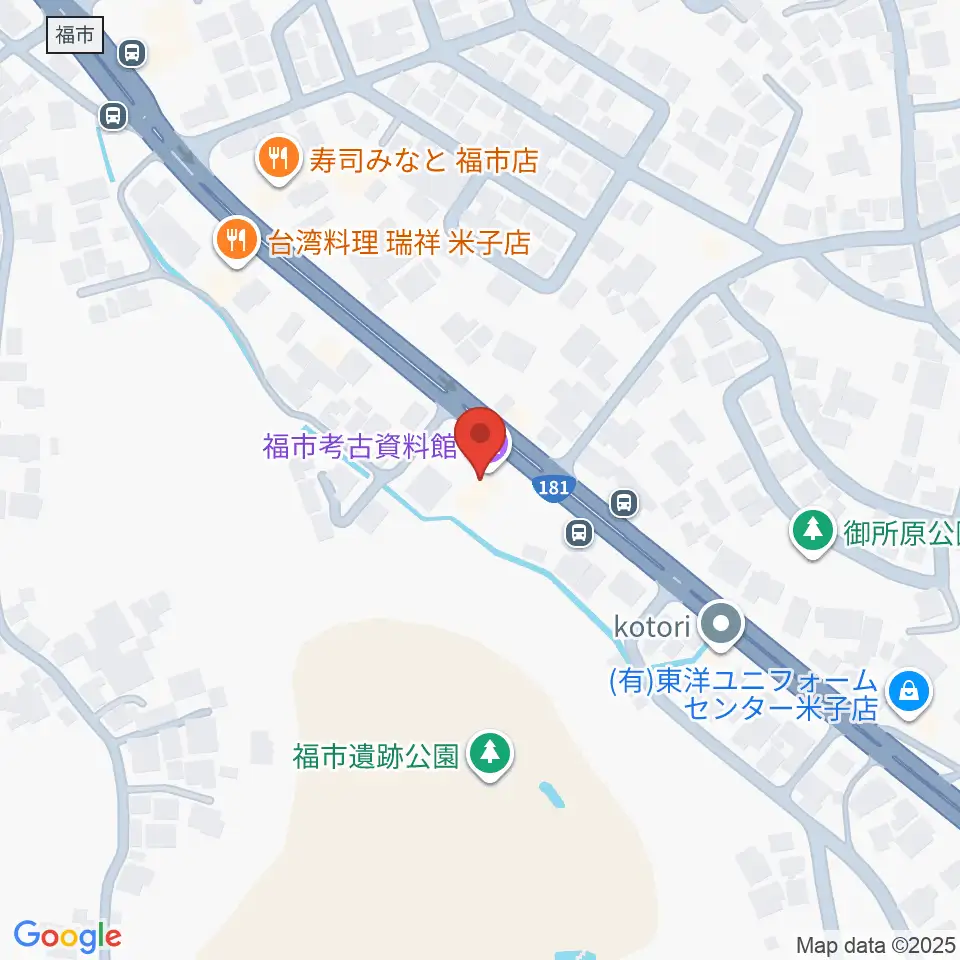 米子市福市考古資料館周辺のホテル一覧地図