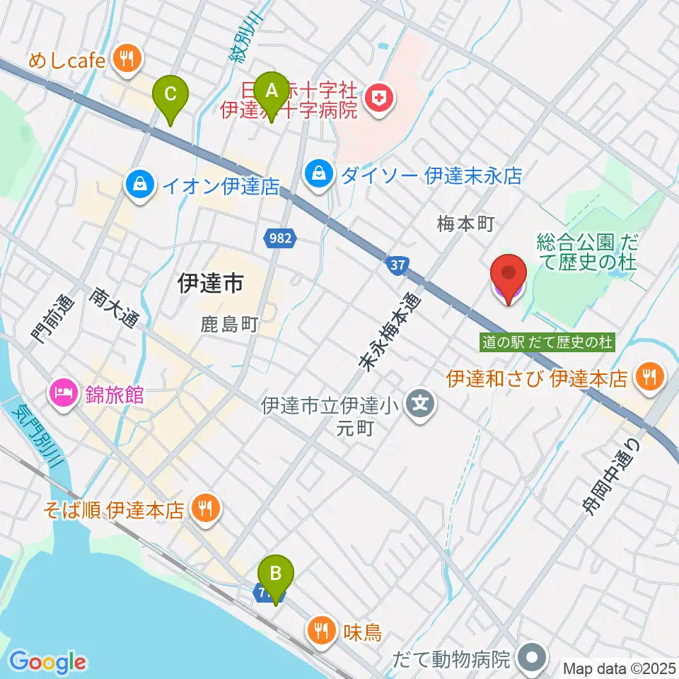 だて歴史文化ミュージアム周辺のホテル一覧地図