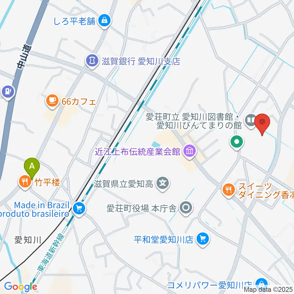 愛知川びんてまりの館周辺のホテル一覧地図