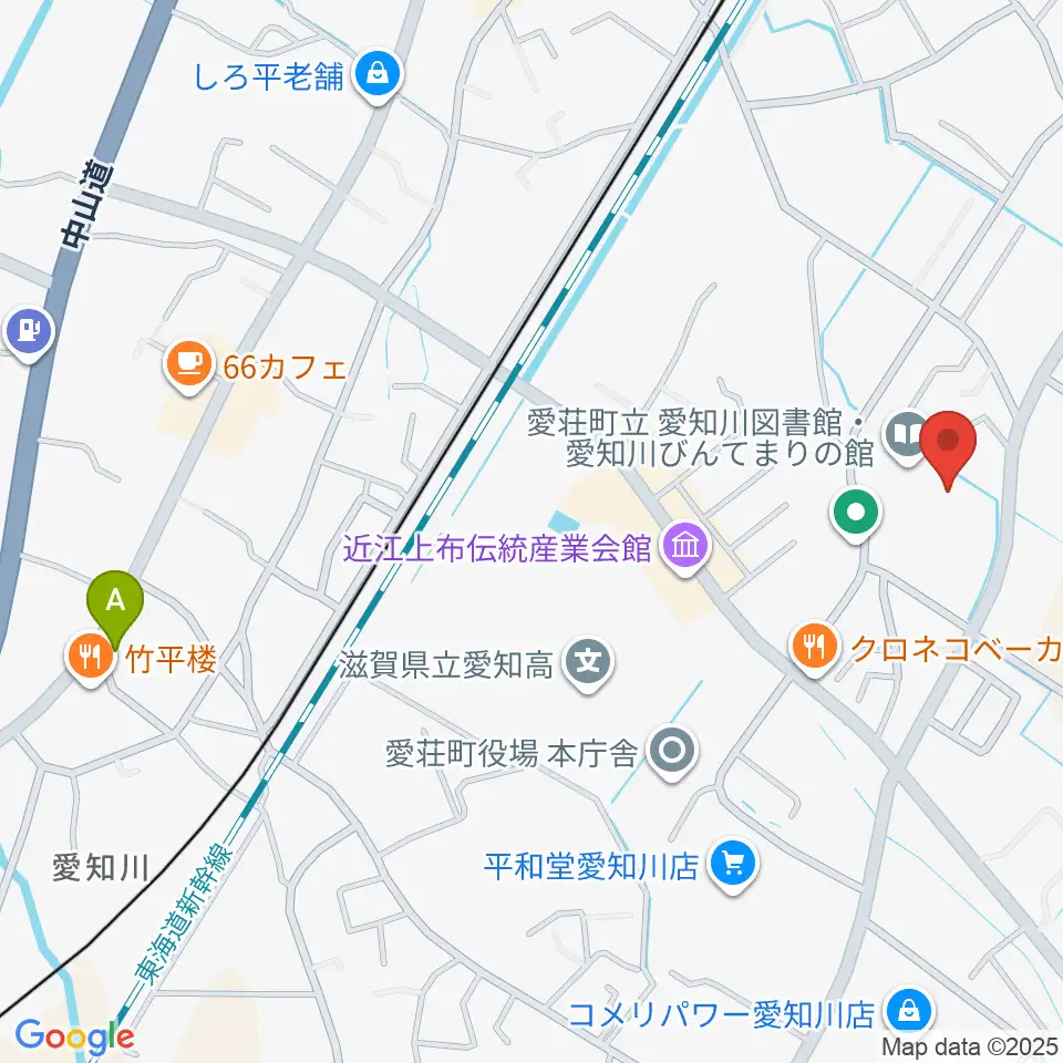 愛知川びんてまりの館周辺のホテル一覧地図