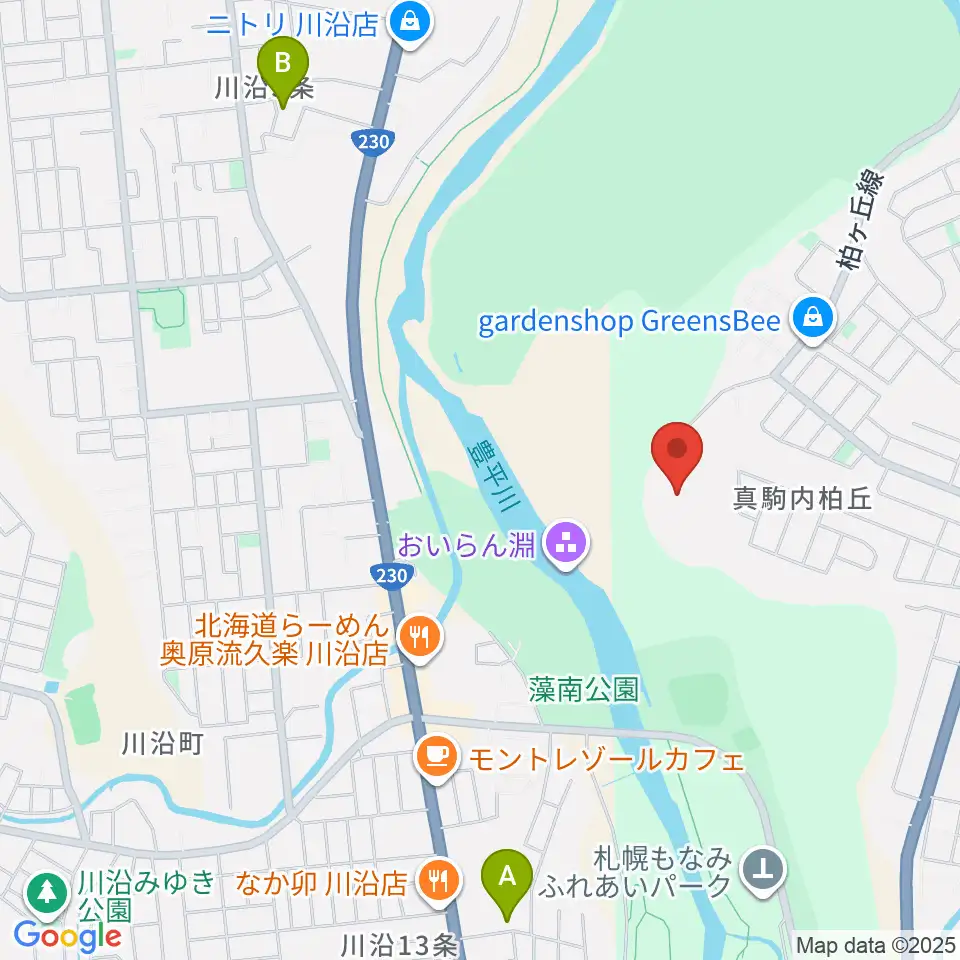 北海道青少年会館Compass周辺のホテル一覧地図