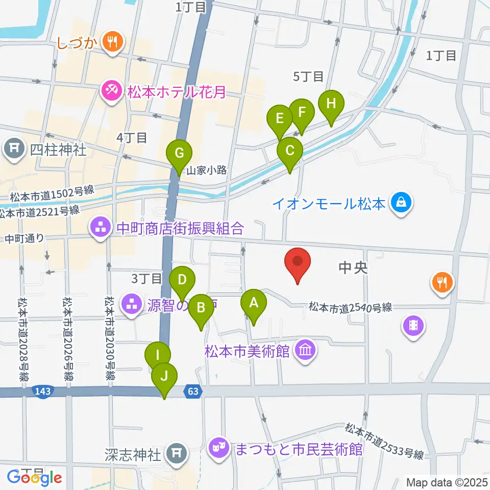 テスコム・エレコム武道場周辺のホテル一覧地図