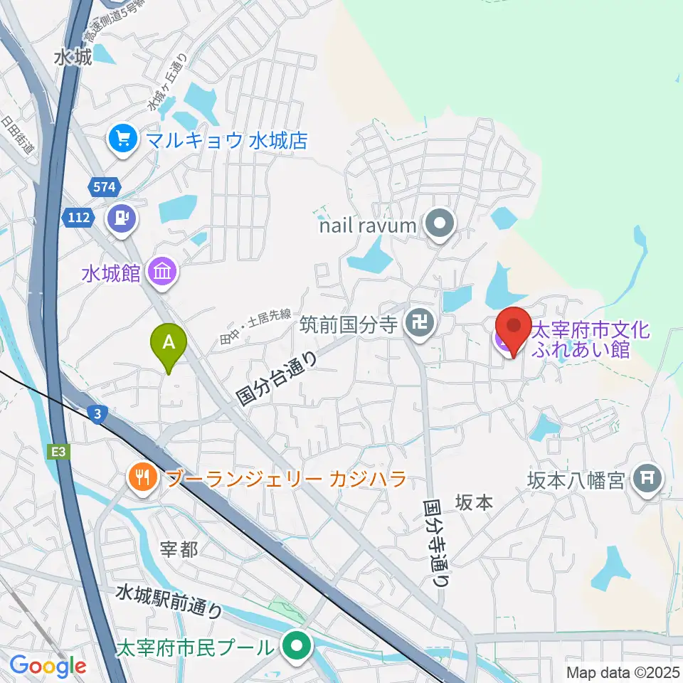 太宰府市文化ふれあい館周辺のホテル一覧地図