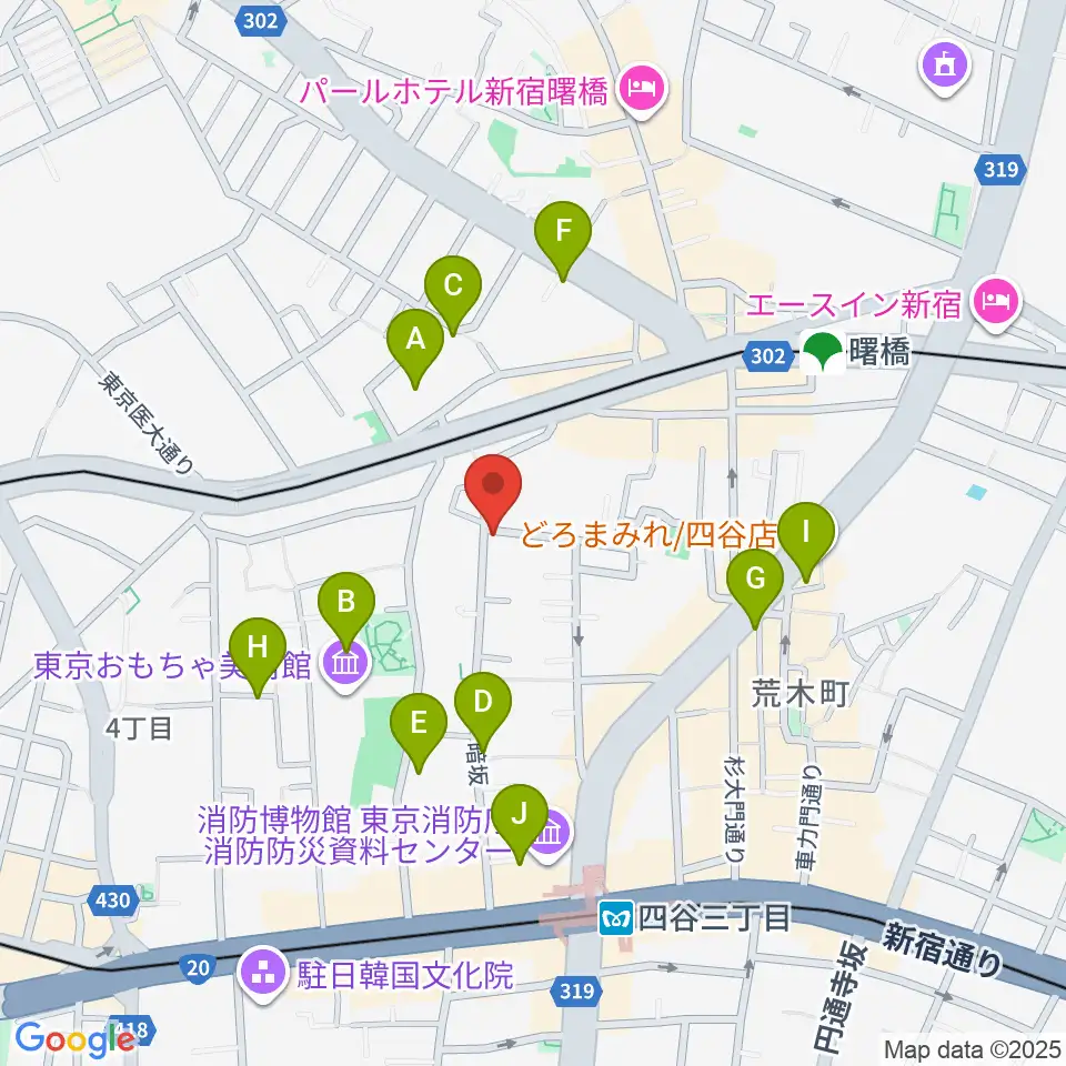 釣り文化資料館周辺のホテル一覧地図