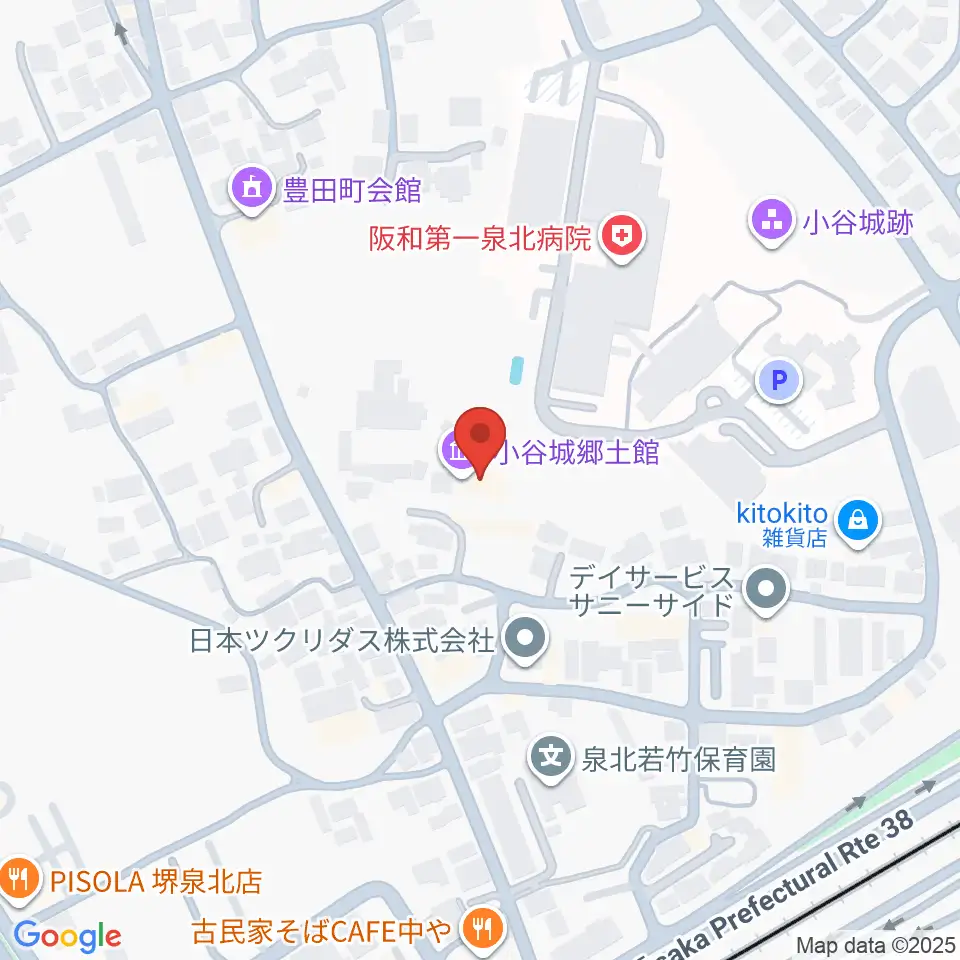 小谷城郷土館周辺のホテル一覧地図