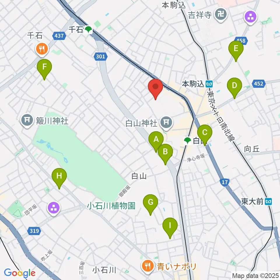 東洋大学井上円了記念博物館周辺のホテル一覧地図