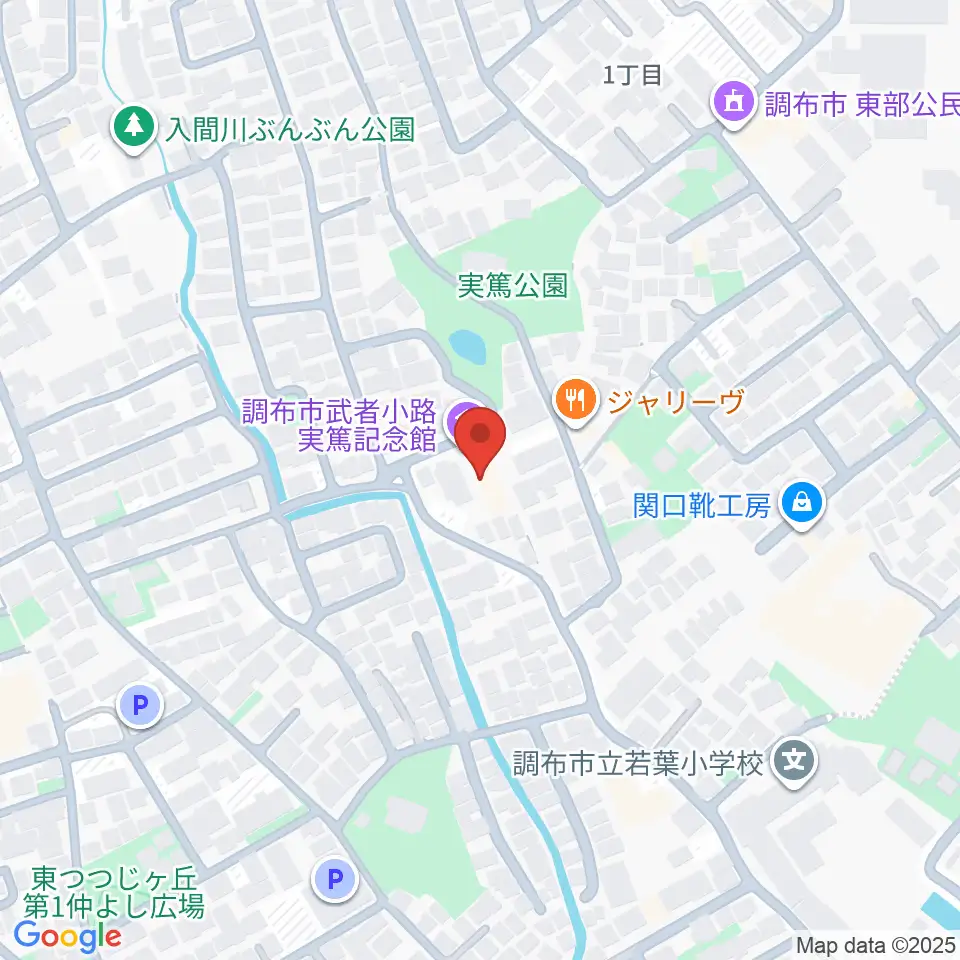 調布市武者小路実篤記念館周辺のホテル一覧地図