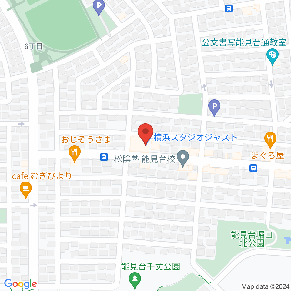 スタジオジャスト能見台本店周辺のホテル一覧地図