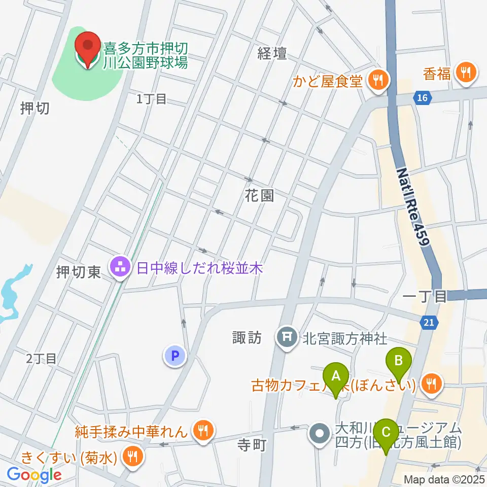 押切川公園レゾナック野球場周辺のホテル一覧地図