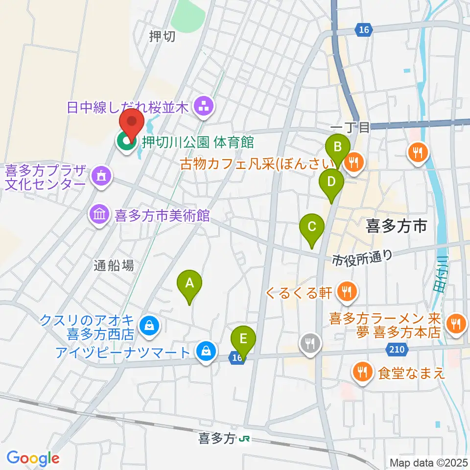 押切川公園レゾナック体育館周辺のホテル一覧地図
