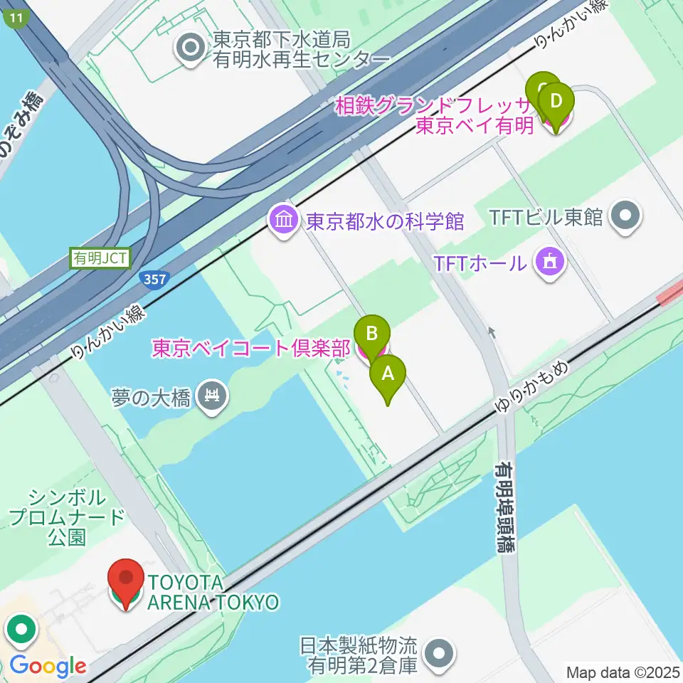 adidas スポーツパーク周辺のホテル一覧地図