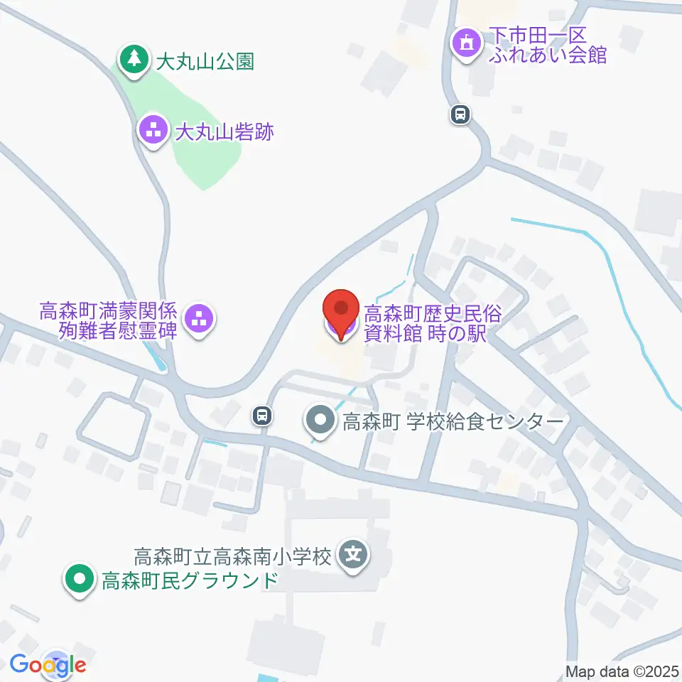 高森町歴史民俗資料館周辺のホテル一覧地図