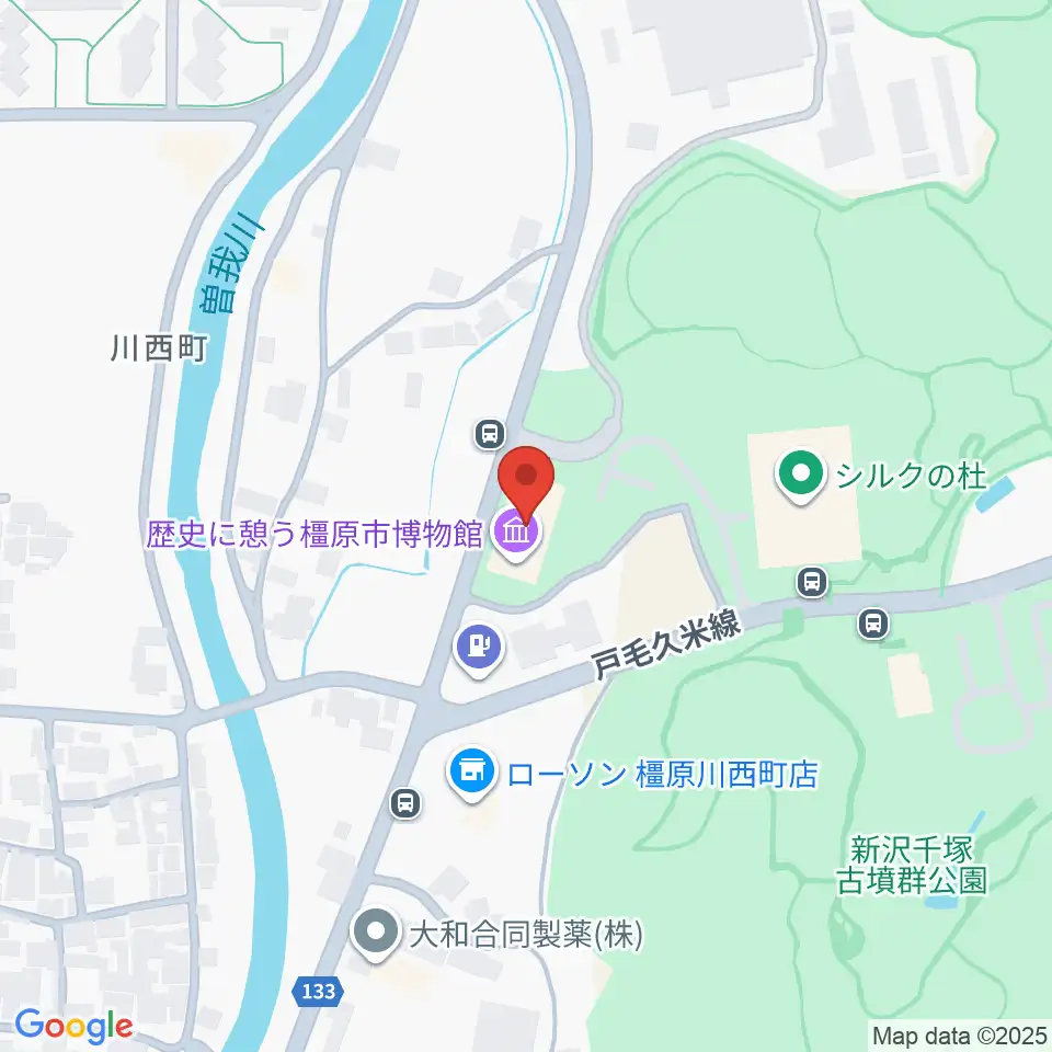 歴史に憩う橿原市博物館周辺のホテル一覧地図
