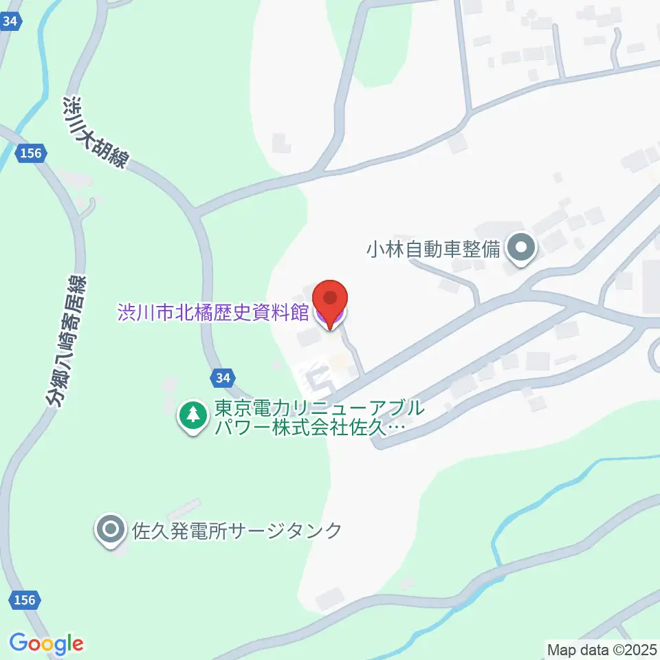 渋川市北橘歴史資料館周辺のホテル一覧地図