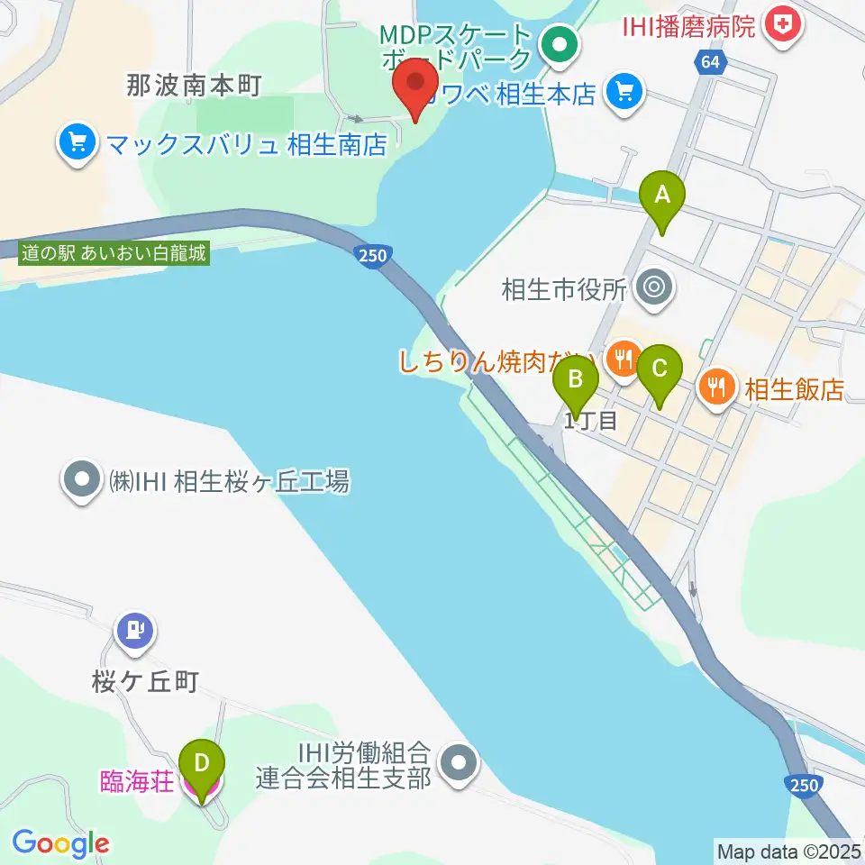 相生市立歴史民俗資料館周辺のホテル一覧地図