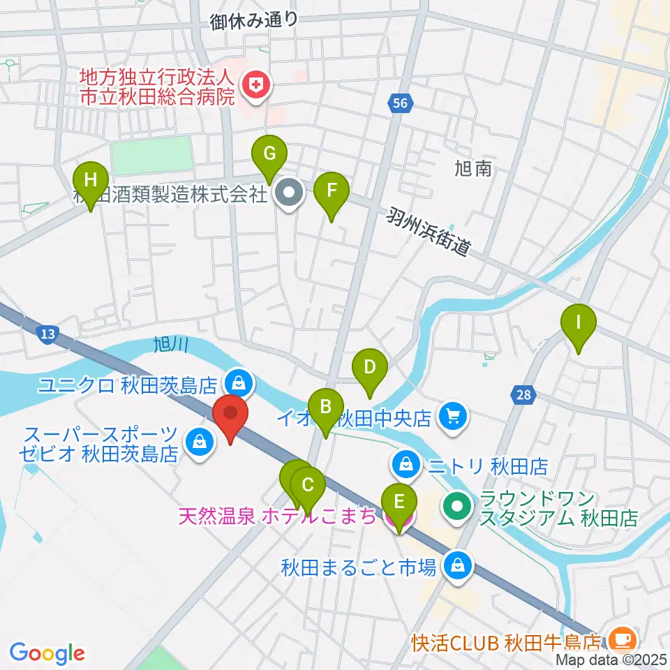 スミケンアリーナ周辺のホテル一覧地図