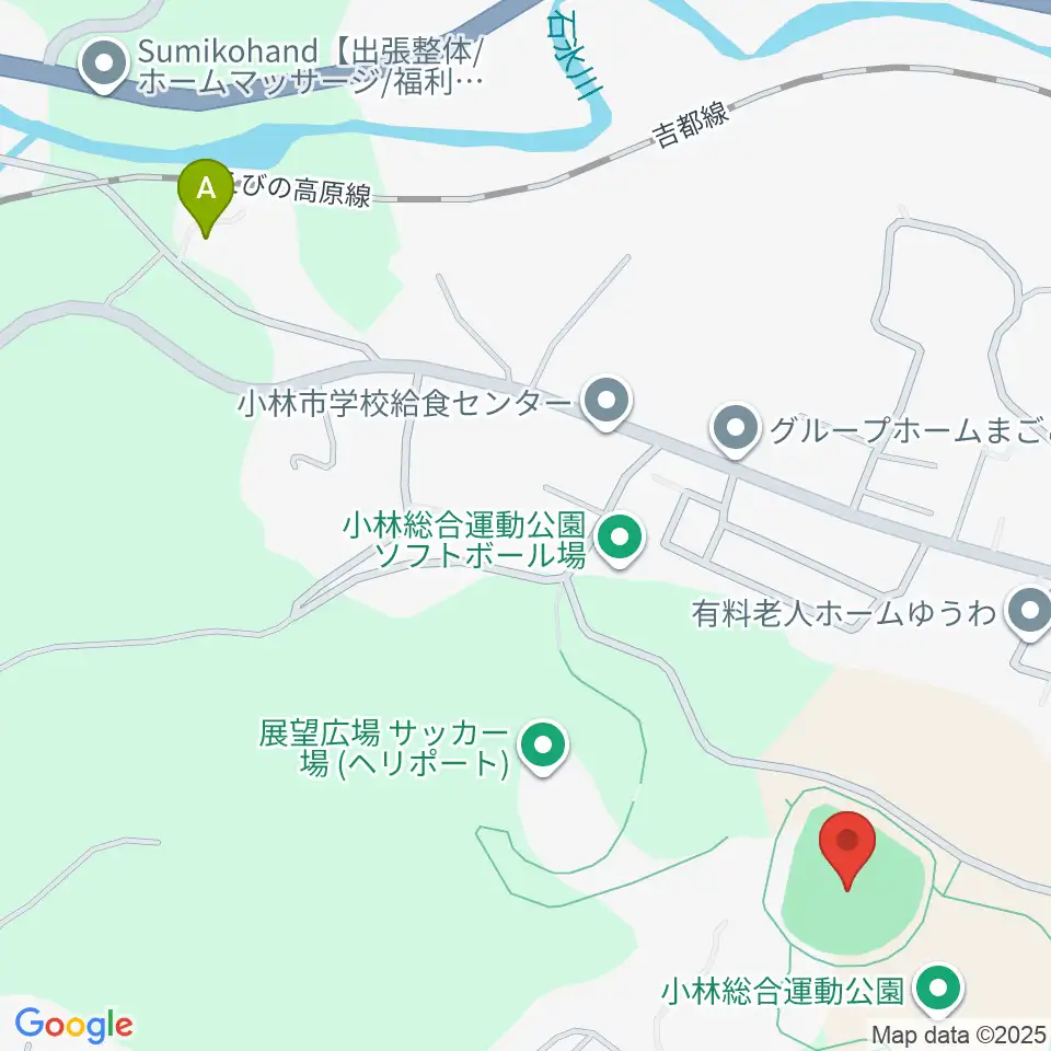ひいらぎ野球場周辺のホテル一覧地図