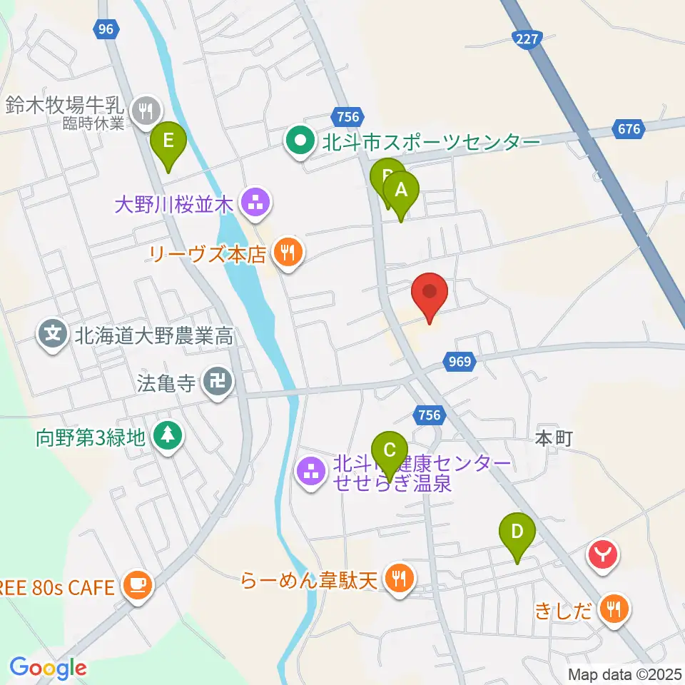 北斗市郷土資料館周辺のホテル一覧地図