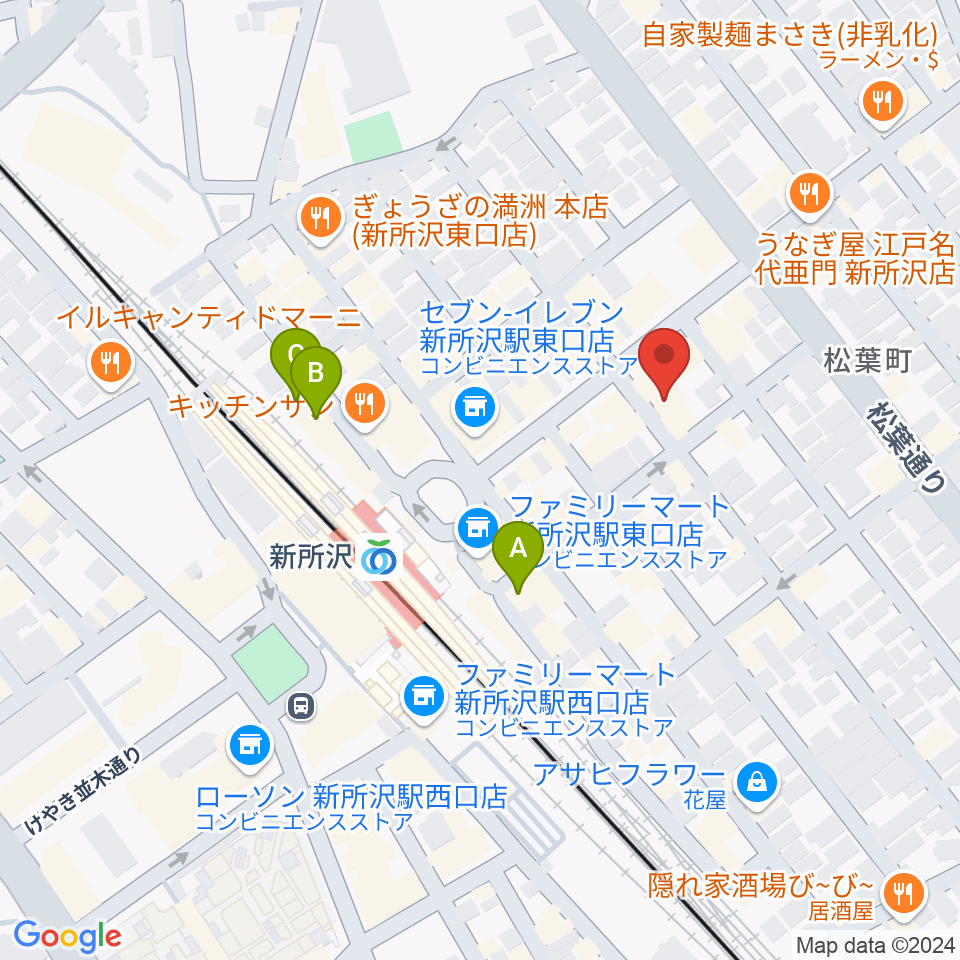 スタジオネイブ周辺のホテル一覧地図