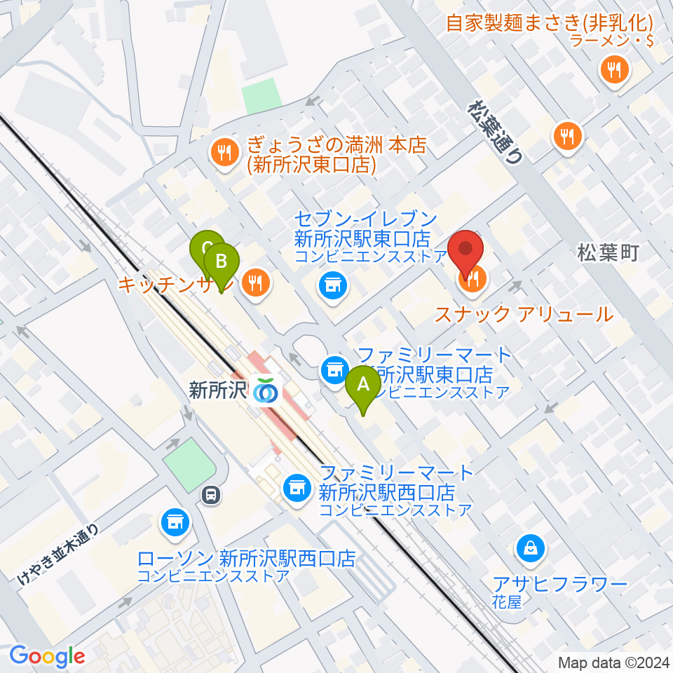 スタジオネイブ周辺のホテル一覧地図