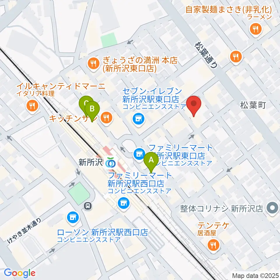スタジオネイブ周辺のホテル一覧地図