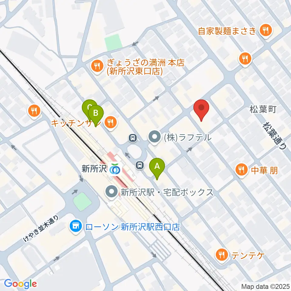 スタジオネイブ周辺のホテル一覧地図