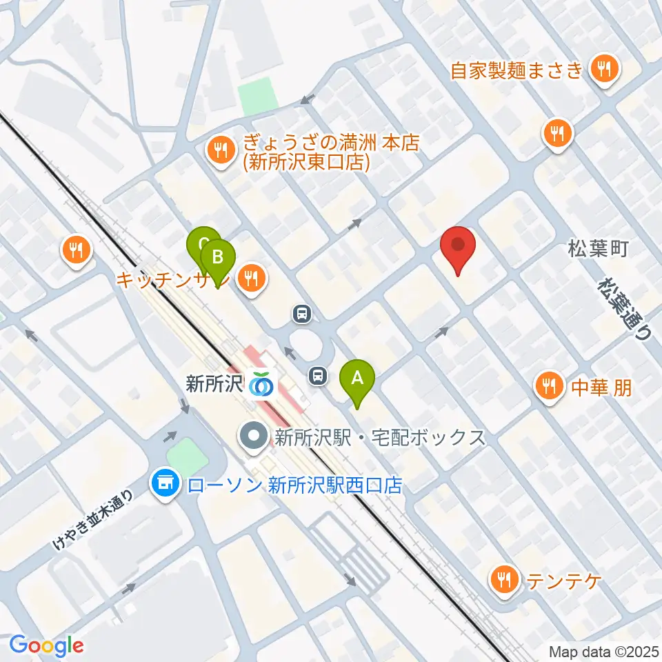 スタジオネイブ周辺のホテル一覧地図