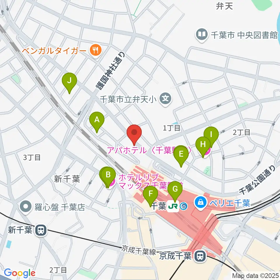 サウンドスタジオラパン周辺のホテル一覧地図