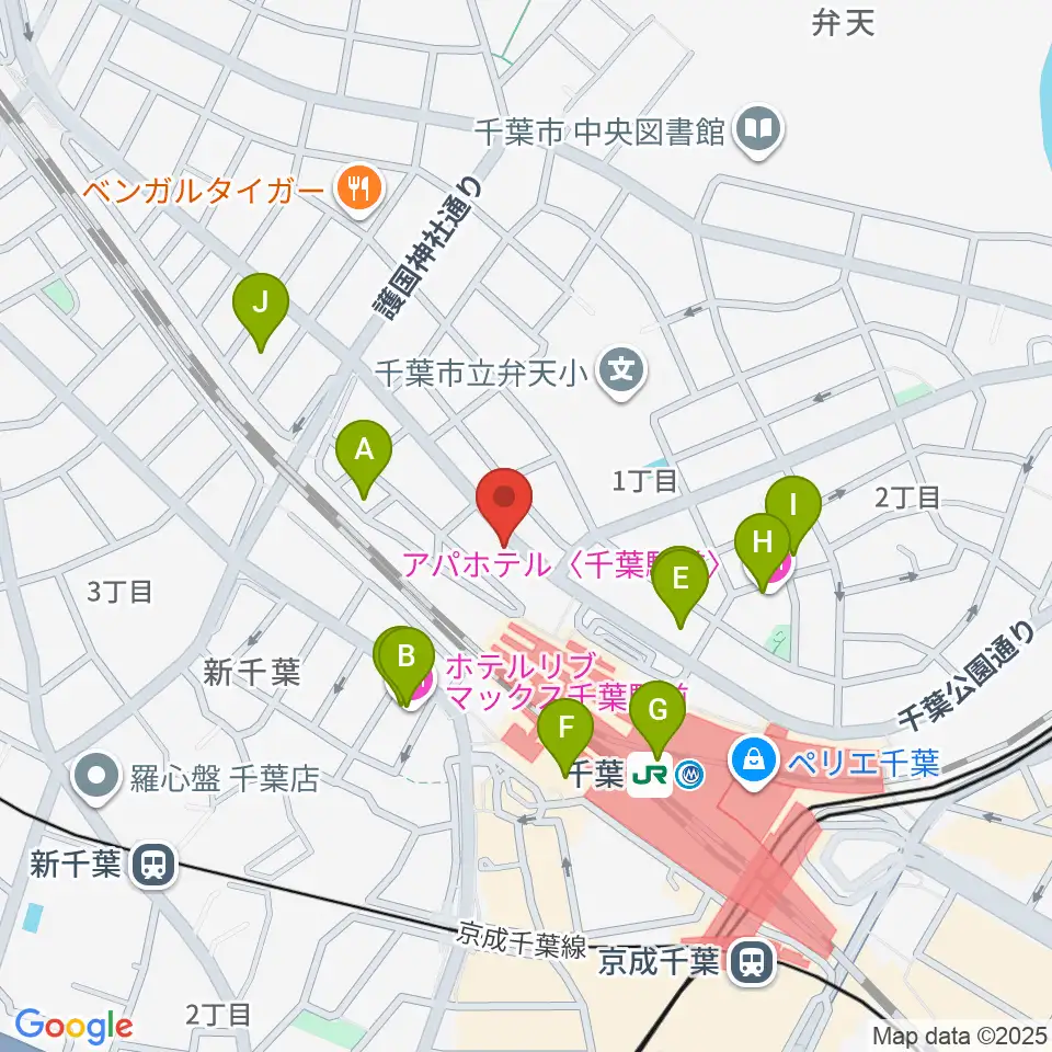 サウンドスタジオラパン周辺のホテル一覧地図