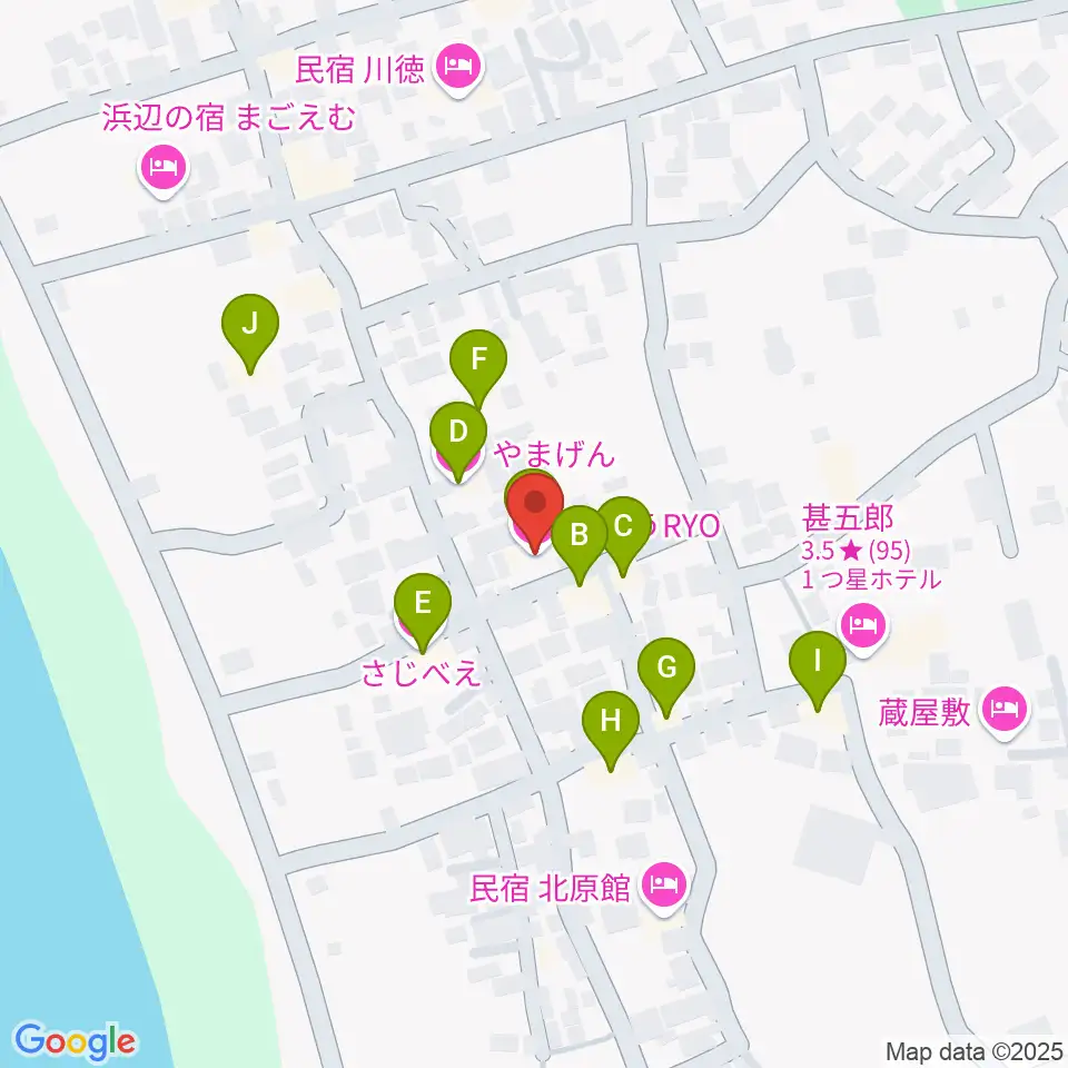 いとうRYO周辺のホテル一覧地図