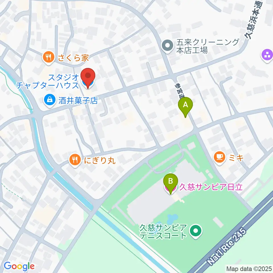 スタジオチャプターハウス周辺のホテル一覧地図