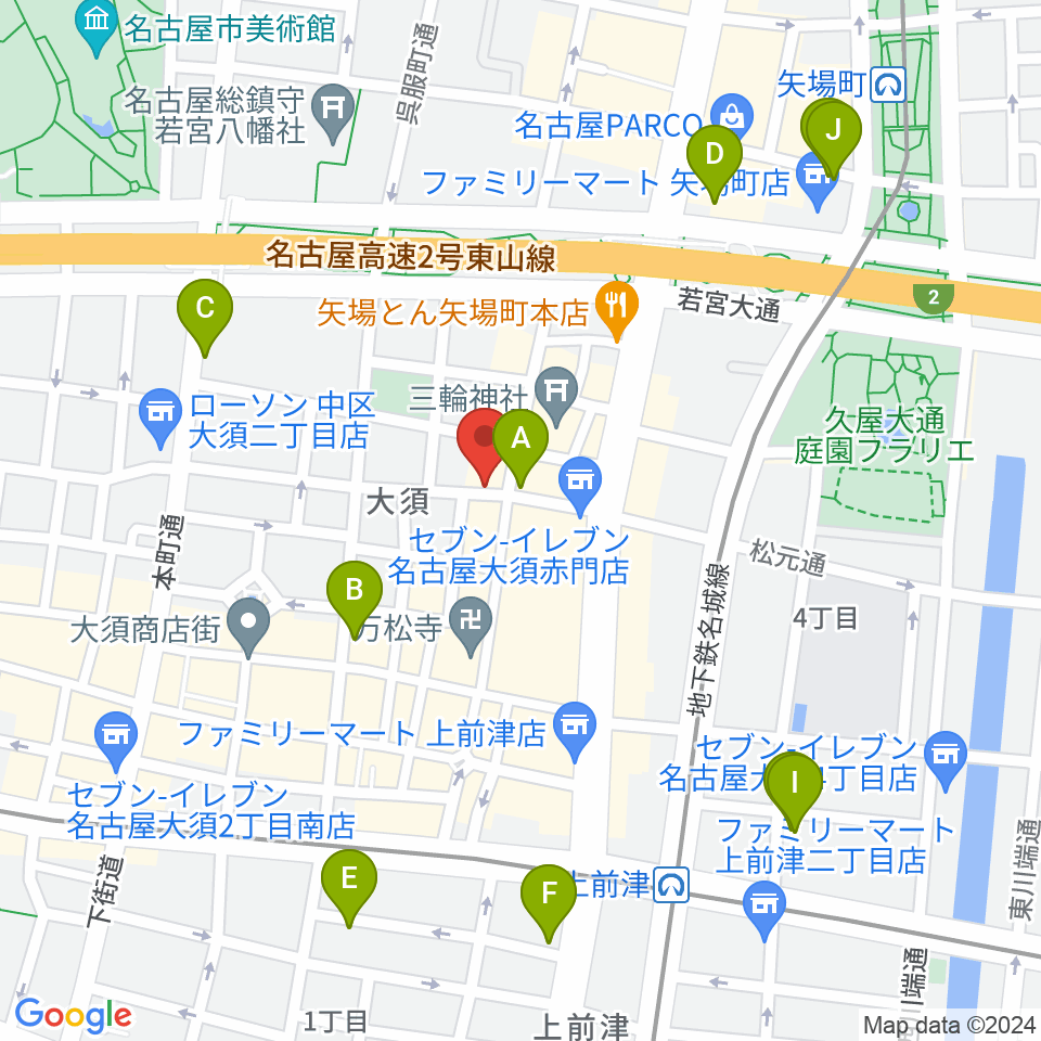 スタジオスピーク周辺のホテル一覧地図