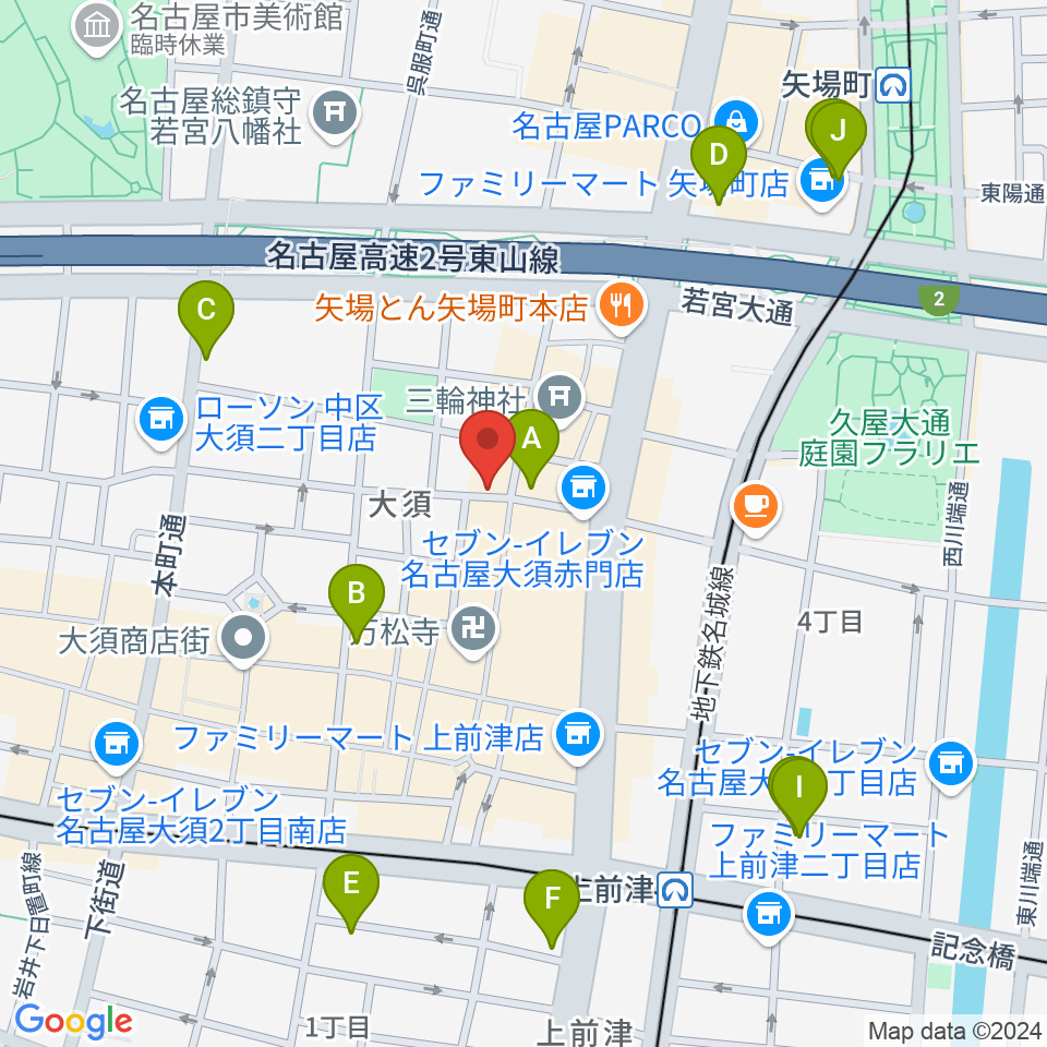 スタジオスピーク周辺のホテル一覧地図