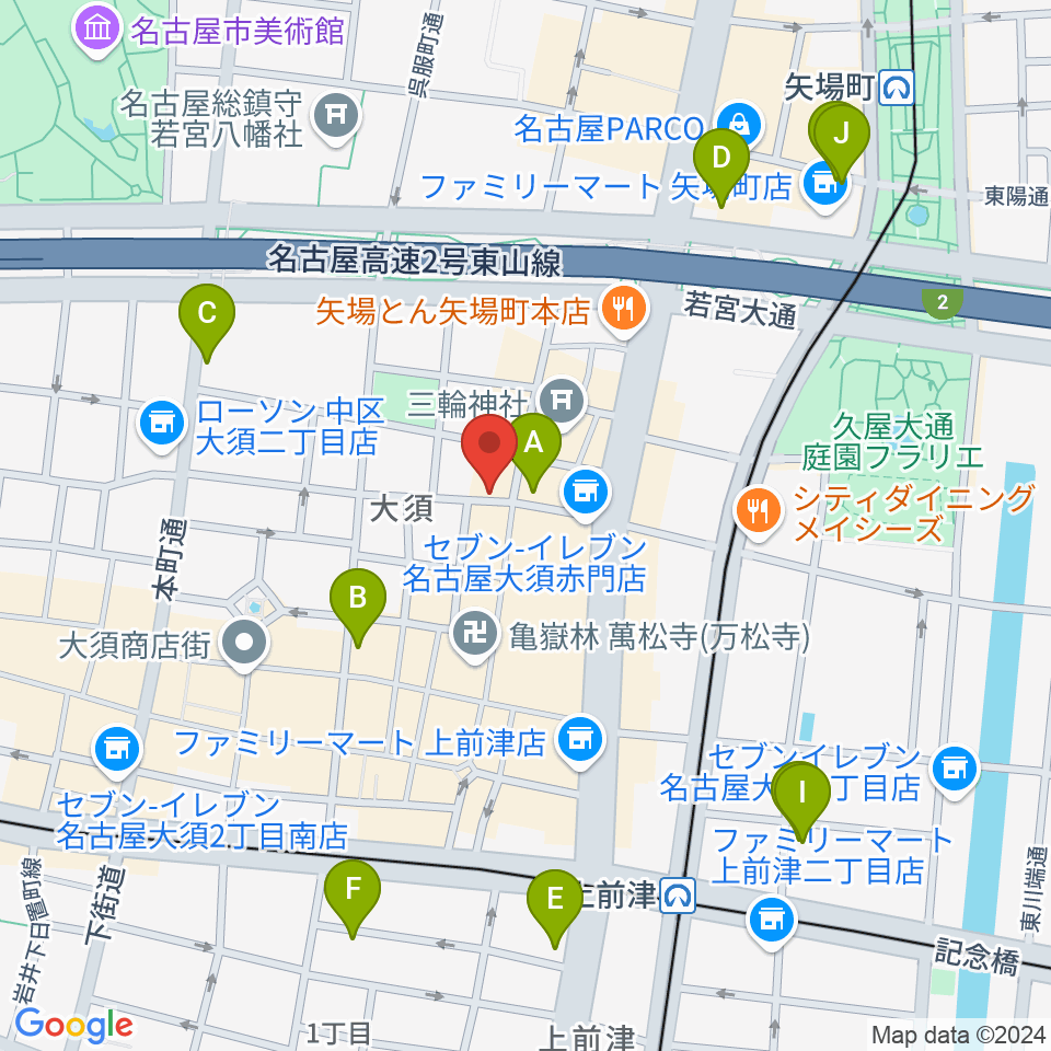 スタジオスピーク周辺のホテル一覧地図