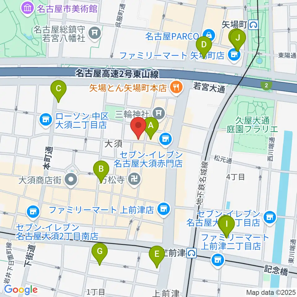 スタジオスピーク周辺のホテル一覧地図