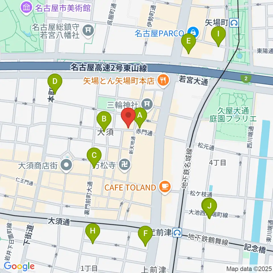 スタジオスピーク周辺のホテル一覧地図